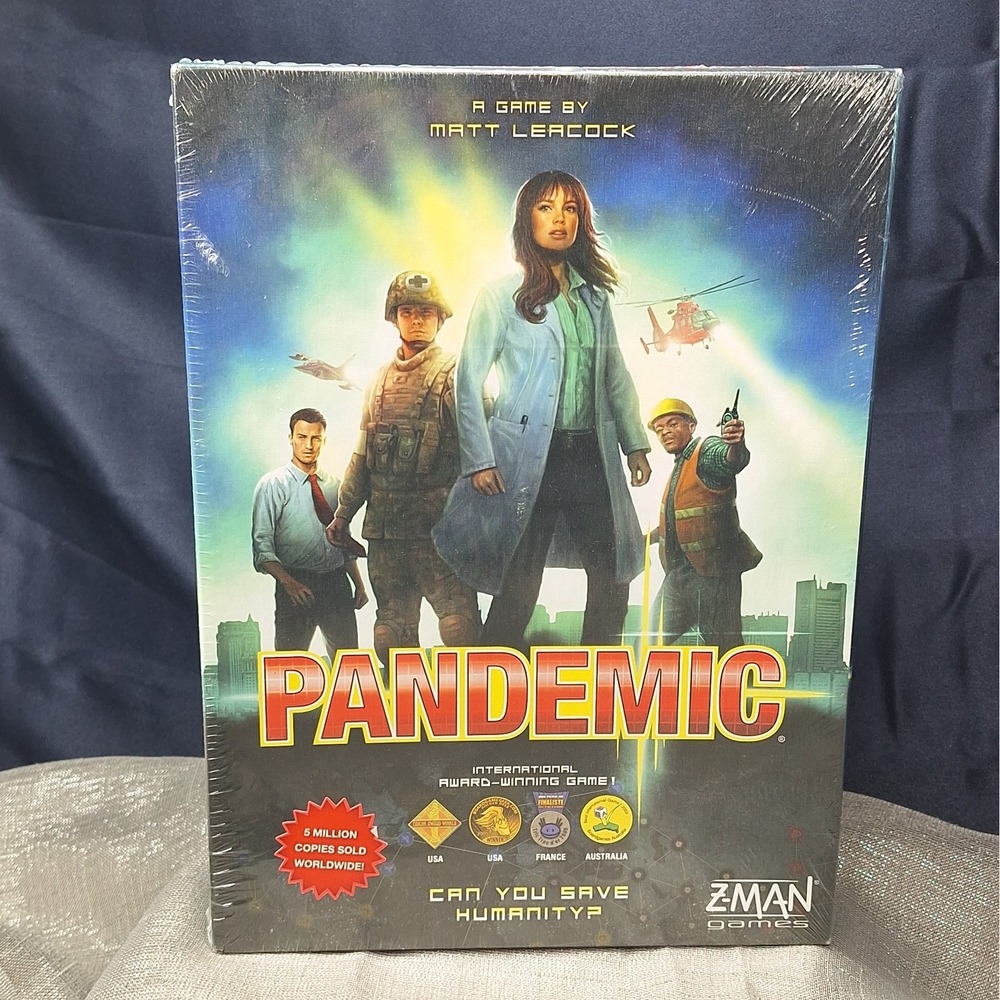 PANDEMIC Z-Man Games Save Humanity Board Game 2013 Sealed New Complete!